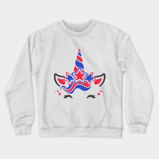 4th of July Unicorn Crewneck Sweatshirt